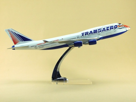 Модель самолета Boeing 747-400 (М1:144, Transaero с тигром, EI-XLN)