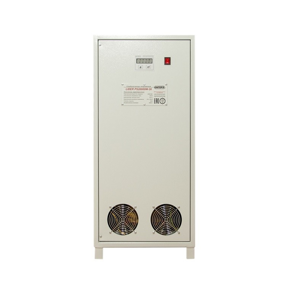 Мощный однофазный стабилизатор Лидер PS30000W-30