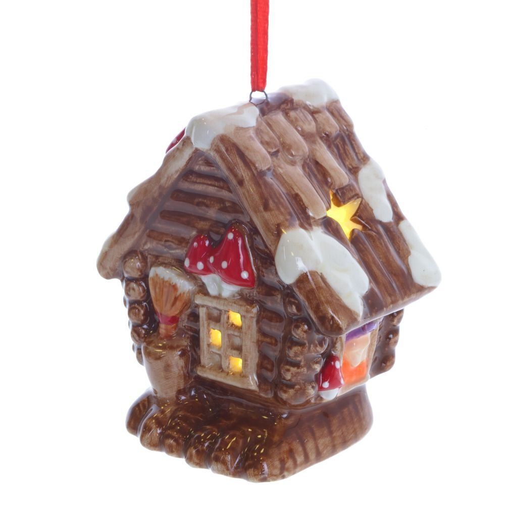 GAEM Украшение новогоднее "Избушка" с подсветкой , L7 W5 H8 см, (2хLR44), 3в.