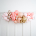 Разнокалиберная гирлянда "Розовая карамель"