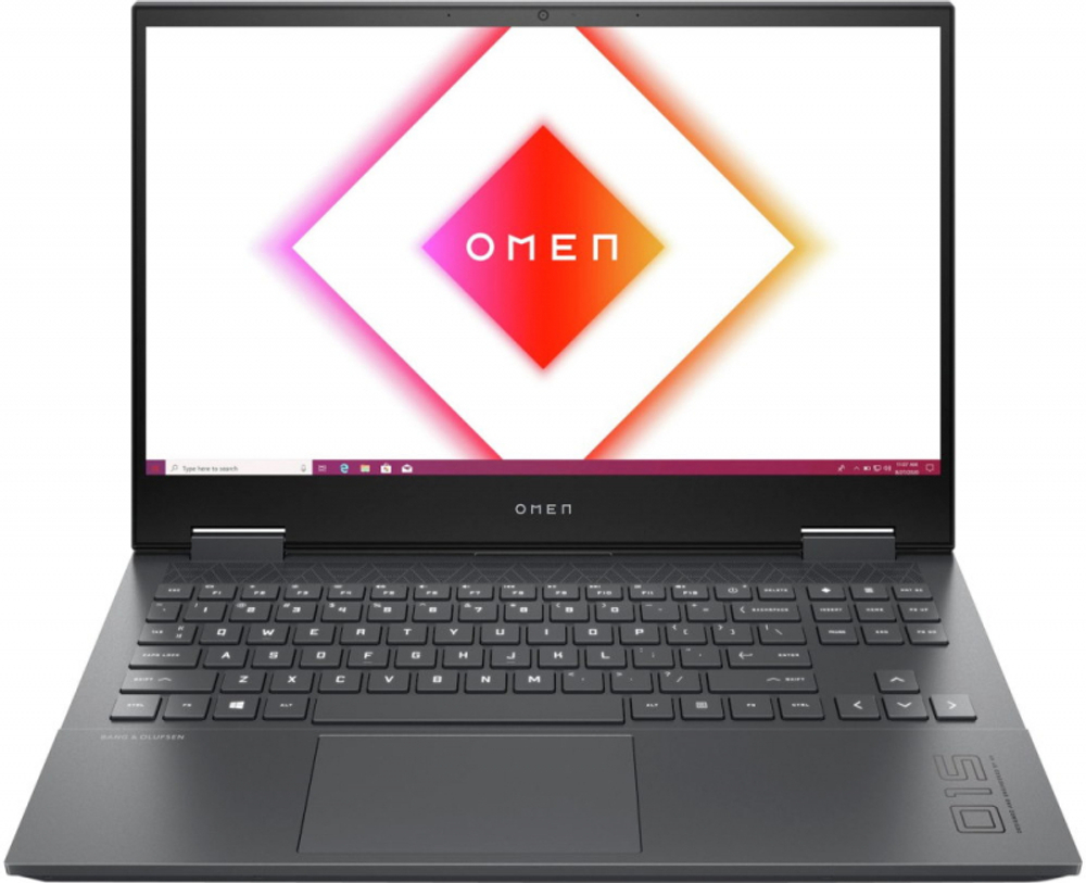 Ноутбук HP Omen 15-en1048ur 15.6" 1920x1080 (Full HD), AMD Ryzen 5 5600H, 3300 МГц, 16 Гб DDR4, 1 Тб SSD, GeForce RTX 3060 6144 Мб, Wi-Fi, Bluetooth, Cam, Windows 11 Home, серый 640A6EA