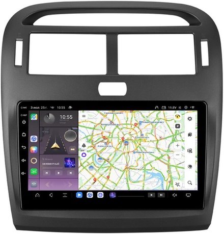 Магнитола для Lexus LS430, Toyota Celsior XF30 2000-2006 (ШГУ монохром) - Kuberg QLed, Android 13, TS20, CarPlay, SIM-слот