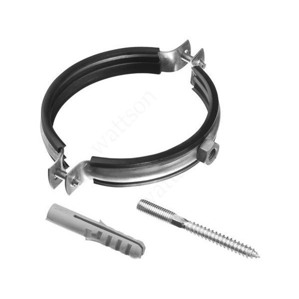 WATTSON Хомут металлический с дюбелем 32-37 мм (1") М8х80