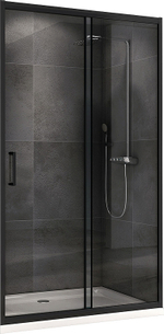 Душевая дверь Abber Schwarzer Diamant 150 AG30150B профиль Черный стекло прозрачное