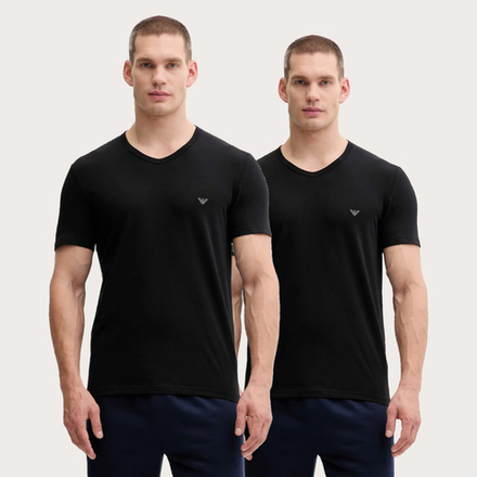 Набор мужских футболок 2в1 черные Emporio Armani EM000392_AF14132