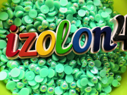 Полубусины РАДУЖНЫЕ (аквамарин) - 15 грамм