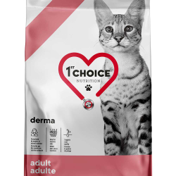 1st Choice корм для кошек с чувствительной кожей с лососем (беззерновой) (Nutrition Derma)