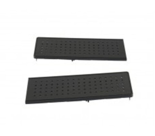 Торцевые крышки (2шт) H=100мм, пластиковые черные