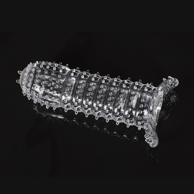 Стимулирующая силиконовая насадка с усиками Rosyland (Цвет: прозрачный)