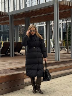 Пуховик Шерон черный