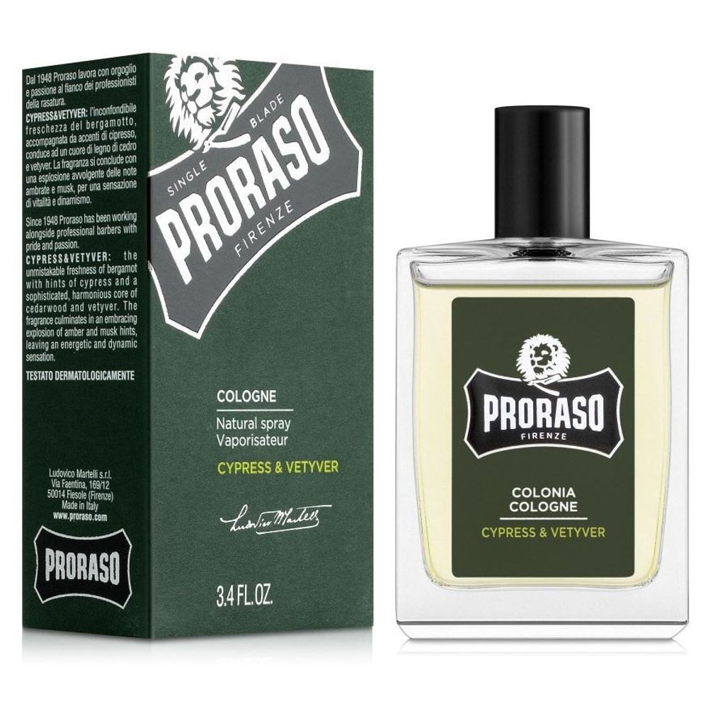 Proraso Одеколон Cypress&amp;vetyver, 100 мл