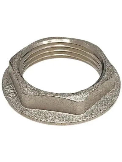 Контргайка 3/4 дюйма с бортиком "SMS", никелированная латунь