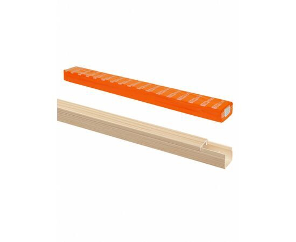 Кабель-канал бежевый 12х12 2 метра, упаковка 70 штук "ЭКО" 3D сосна TDM Electric