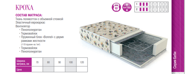 МАТРАС КРОХА ДЕТСКИЙ