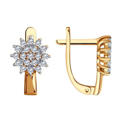 Серьги Au 585 (029815)