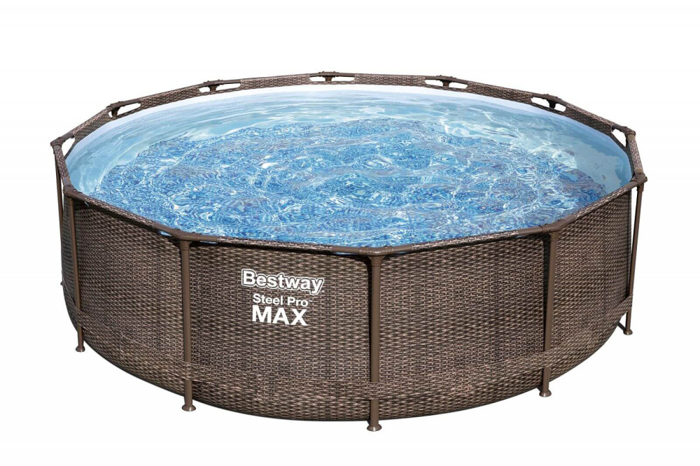 Каркасный бассейн Bestway "Ротанг", 366х100 см + фильтр-насос 2006 л/ч, лестница (56709)