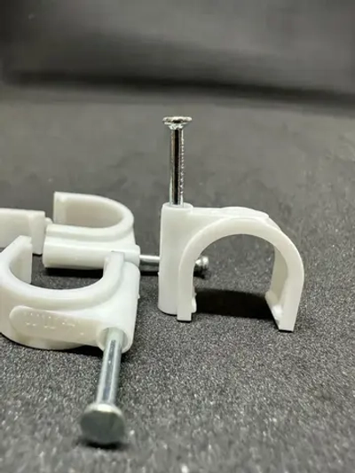 Скобы пластиковая с гвоздем СПК 10 Электро