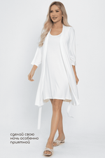 Пеньюар Шелк вискозы (молочный) П14482-52М LT Collection