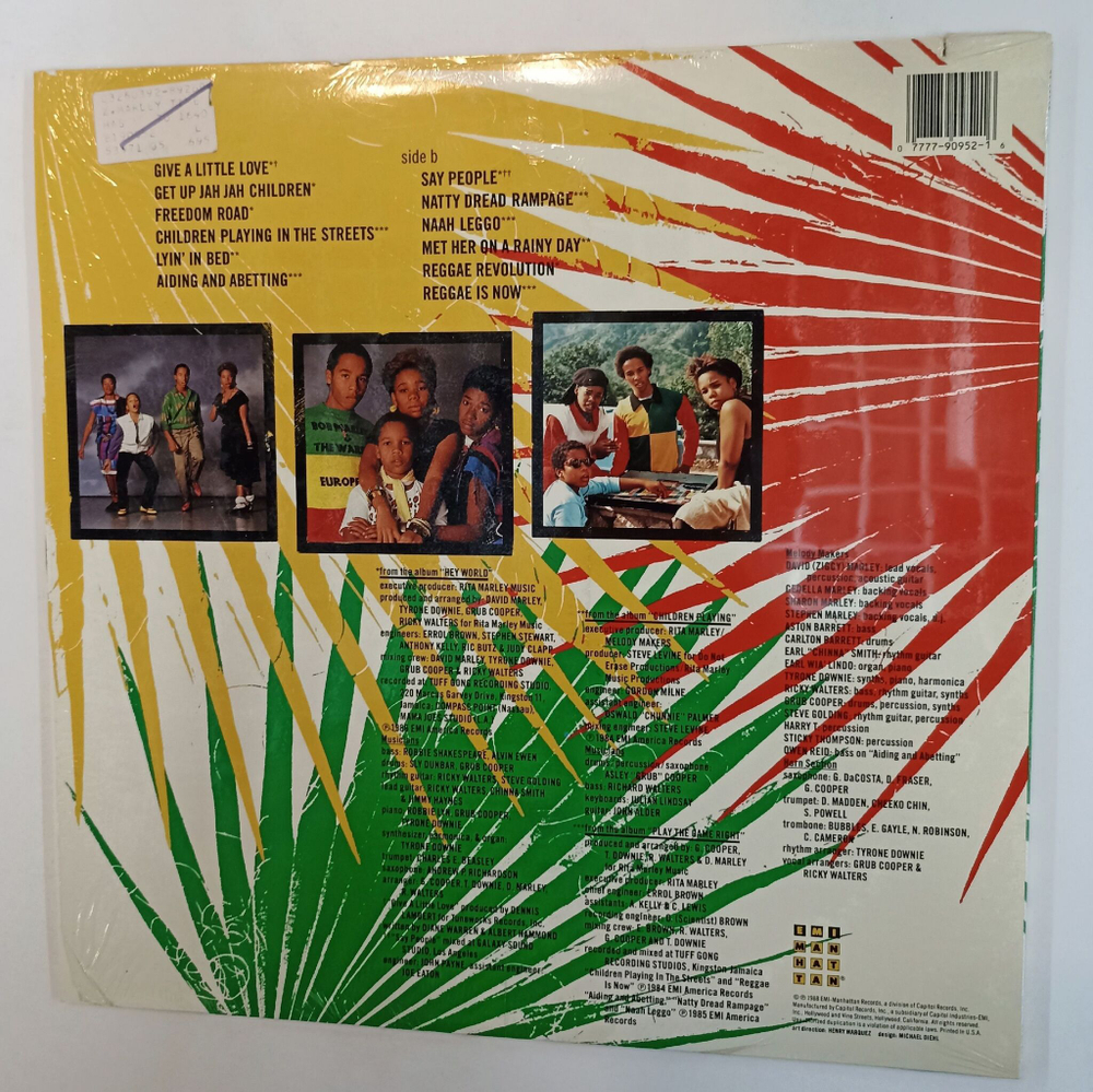 Винтажная виниловая пластинка LP Ziggy Marley And The Melody Makers Time Has Come The Best Of Ziggy Marley And The Melody Makers (USA 1988)