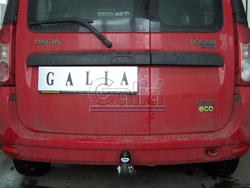 Фаркоп оцинкованный Galia D037C для Lada Largus 2012-, Dacia Logan универсал 2007-2013(паспорт и сертификат в комплекте)(без электрики)