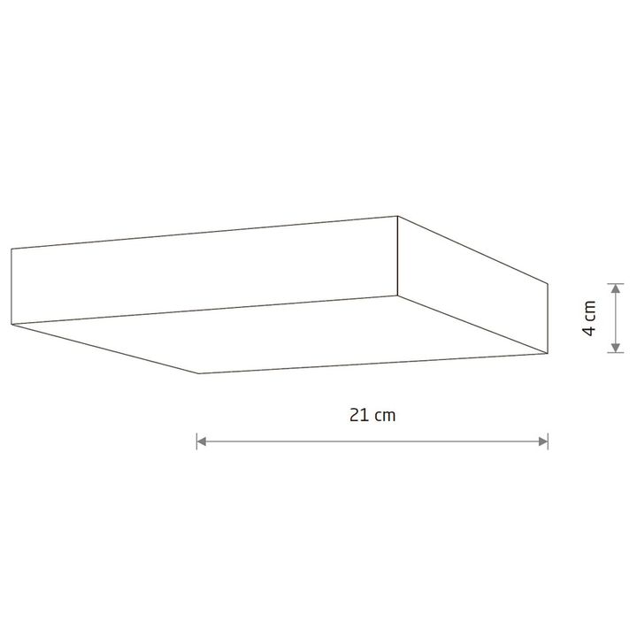 Потолочный cветильник Nowodvorski Lid Square Led Black 10426
