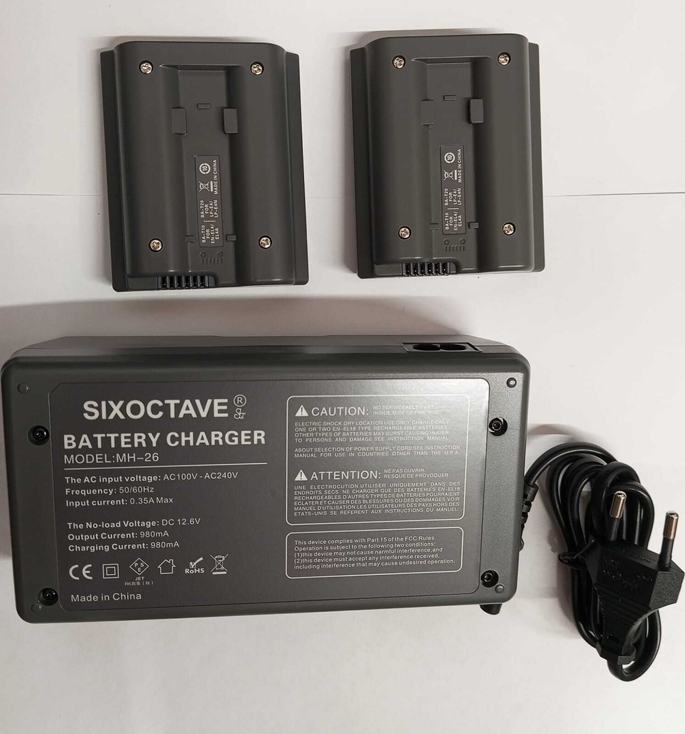Зарядное устройство для Nikon Battery Charger for EN-EL18; EN-EL4; для CanonLP-E4 (no brand)