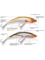 Воблер Минноу ПЛУТ 110mm, вес - 20,0g,