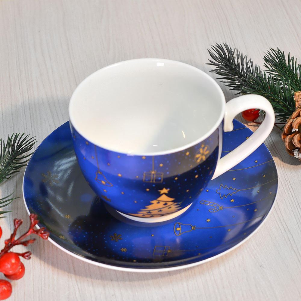 Чайная пара 230мл, синяя