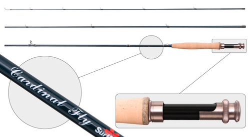 Удилище штекерное угольное нахлыстовое 3 колена S Master 3092 Cardinal Fly 6/7 class 3,34 м