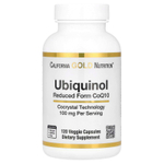 California Gold Nutrition, убихинол, восстановленная форма коэнзима Q10, 100 мг, 120 растительных капсул