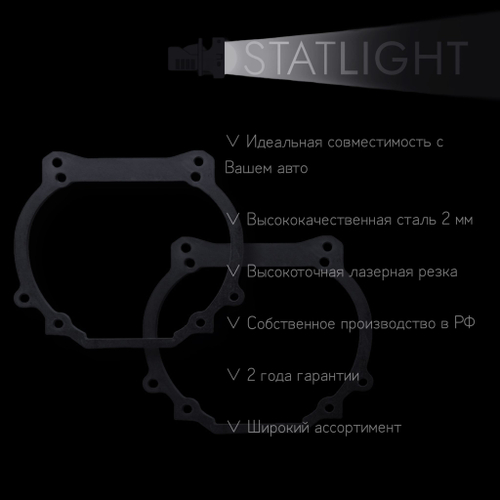 Переходные рамки для замены линз в фарах Land Rover Discovery III 2004-2009