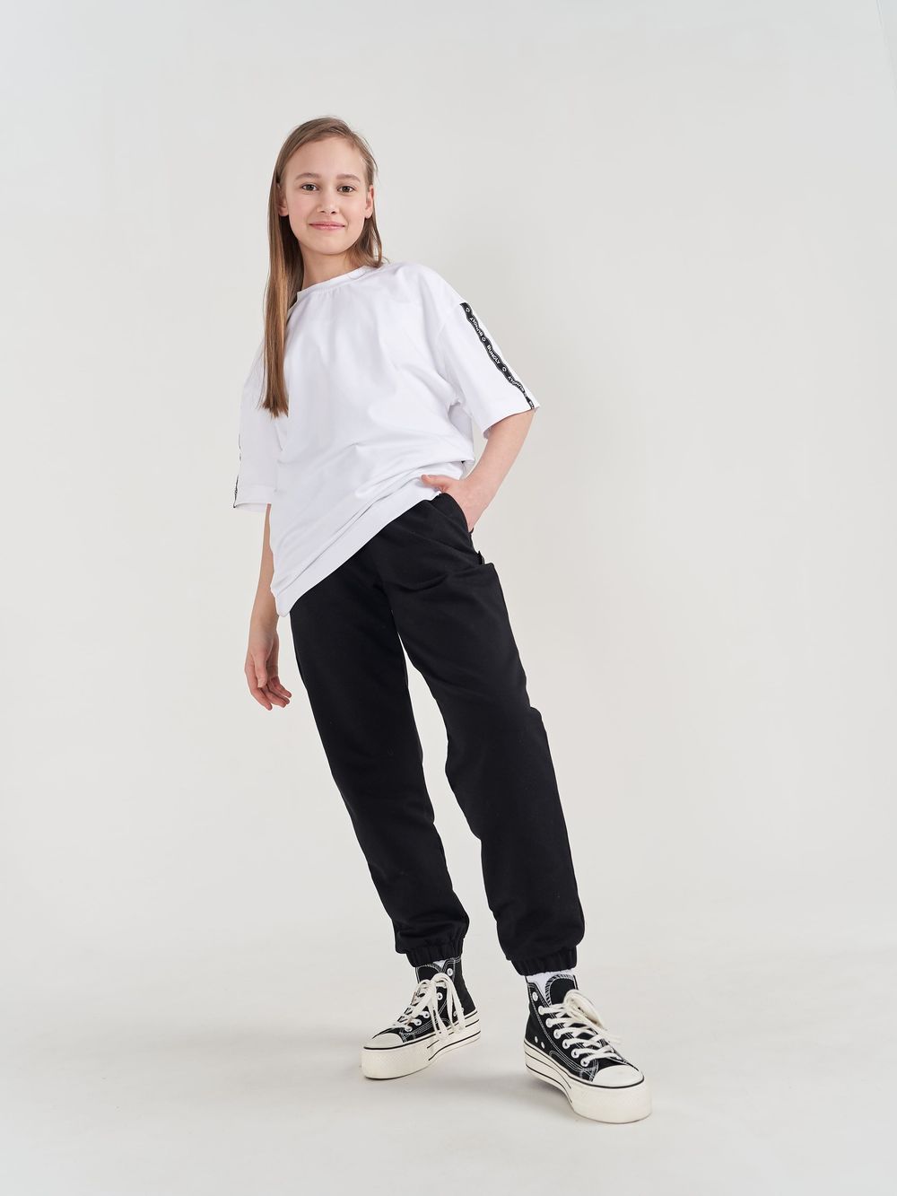 Джоггеры облегченные "УГОЛЬ" подростковые