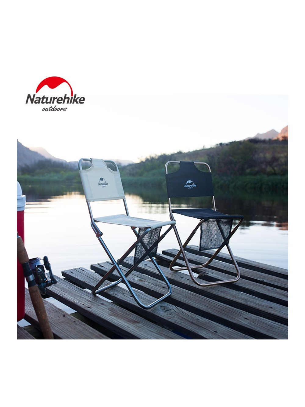 Кресло туристическое Naturehike MZ01, складное, черное