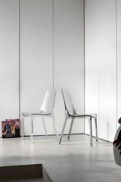 Стул Vanity прозрачный серый Италия Scab Design