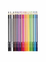 Карандаши цветные BRAUBERG "Бабочки", набор 18 цветов, трехгранные, корпус с полосками, 181286