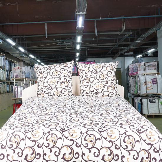 Простыня на резинке Асель, 120x200х30, полисатин DOMTEKC