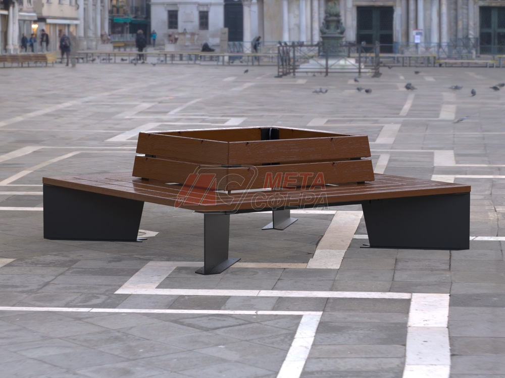 Скамейка Квадратная