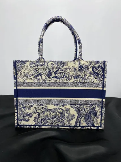 Сумка Dior Book Tote, модель маленького формата синий