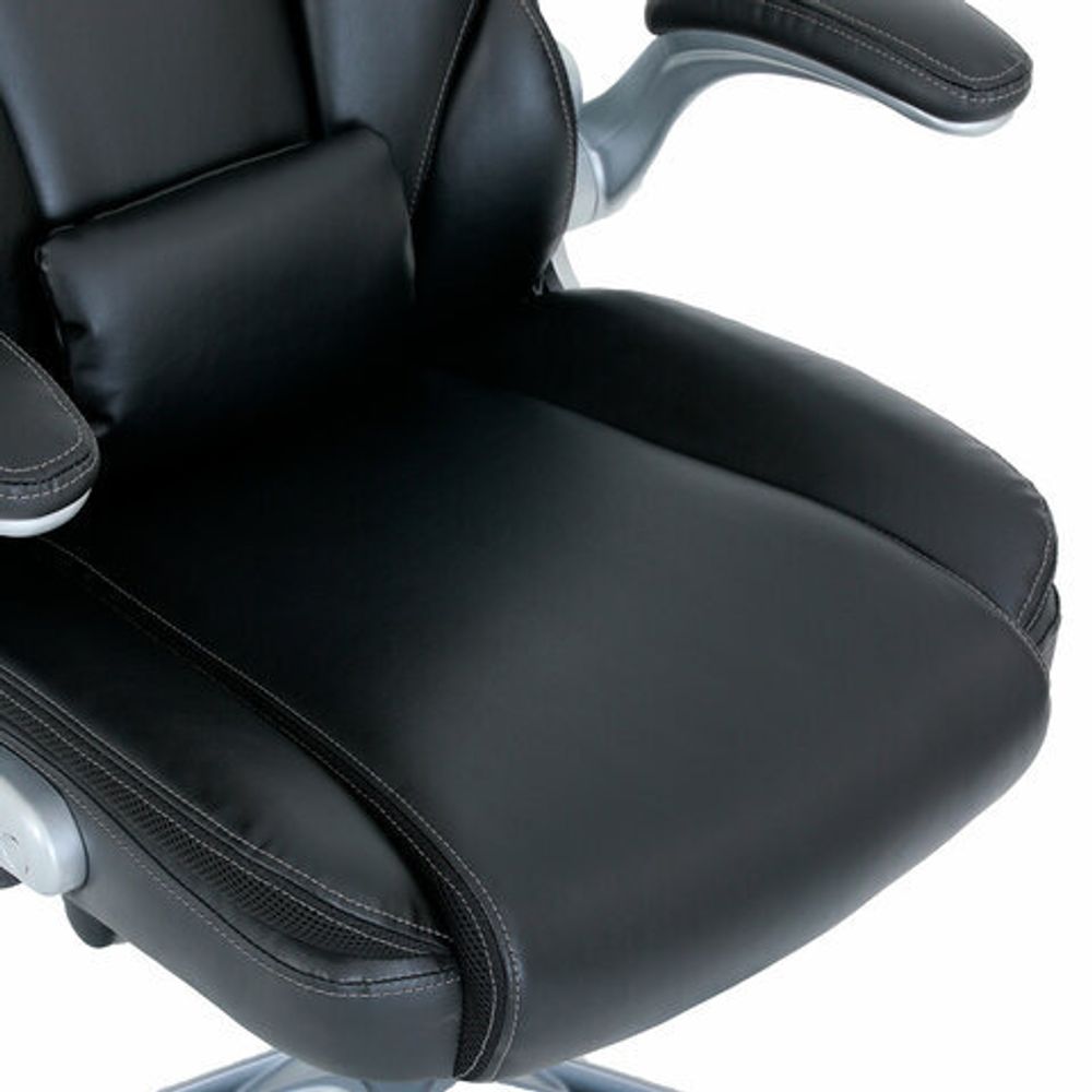 Кресло BRABIX PREMIUM "Phantom EX-553", рециклированная кожа, регулируемый подголовник, черное, 532940