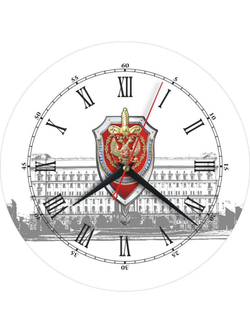 Часы настенные ФСБ стеклянные Декор для дома, подарок