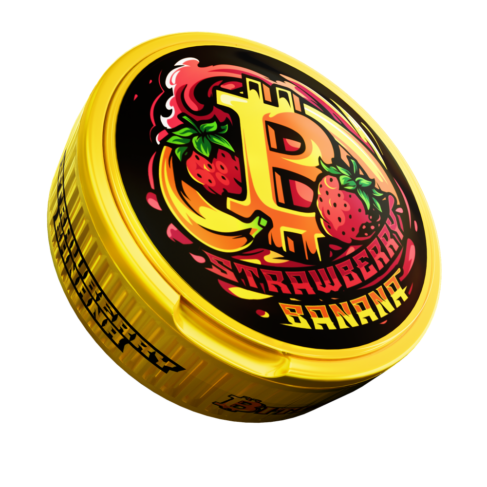 BITCOIN STRAWBERRY BANANA (200 МГ) - КЛУБНИКА, БАНАН