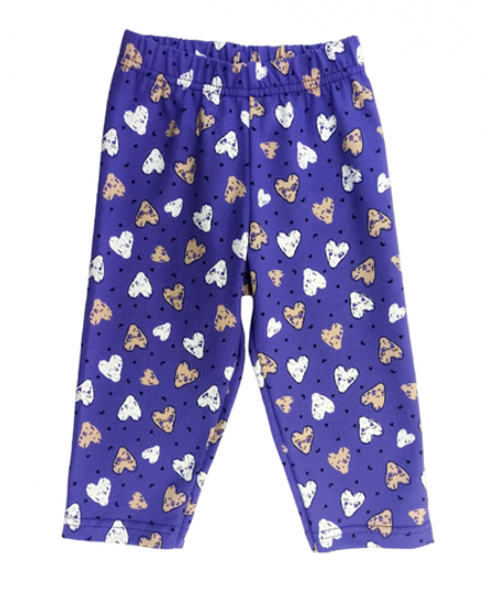 Капри 382/44 фиолетовые с сердечками