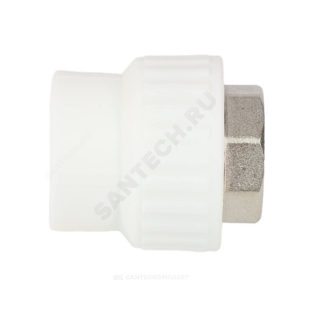 Муфта PP-R комбинированная белая Дн 110х4" ВР под ключ VALFEX 10134110