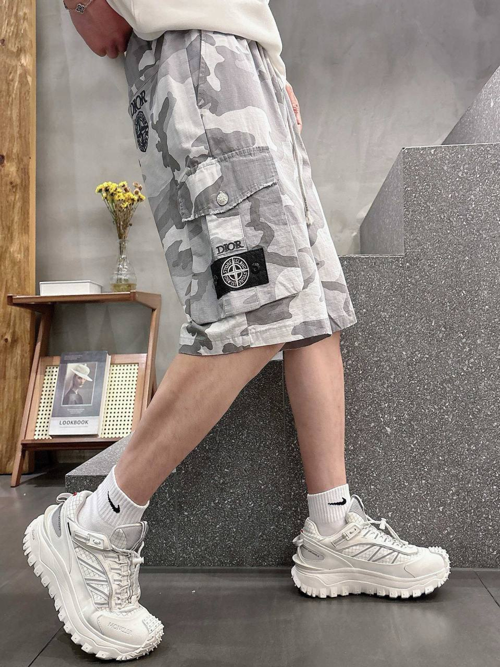 Шорты Stone Island & Dior