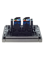 FORTE&PIANO Розетка компьютерная двойная RJ45 кат.6 FP534 сталь IEK