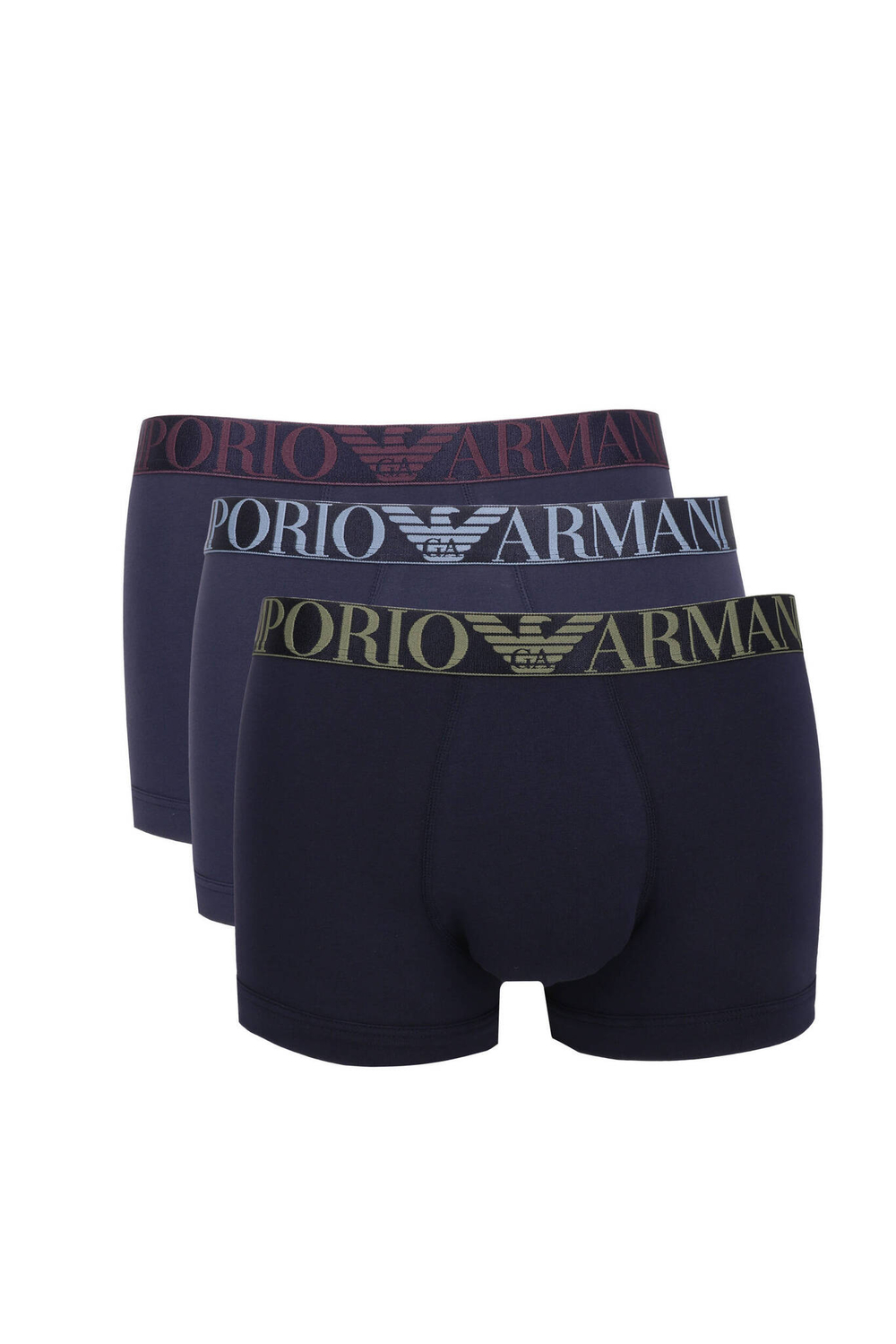 Трусики-боксеры 3шт. Emporio Armani - темно-синий(111357 4F726)