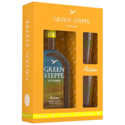Водка Green Steppe Winter подарочный 0.5 л