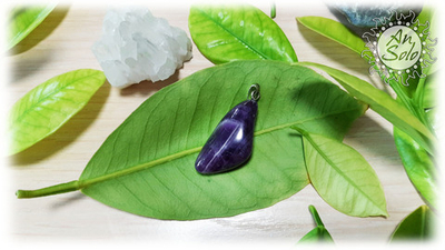 Кулон из аметиста темного