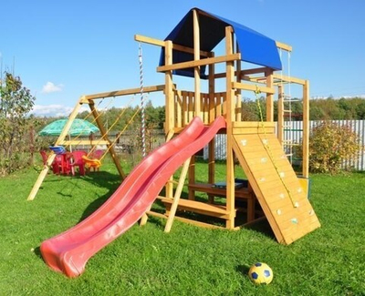 Детская деревянная площадка  для дачи «Мадрид 32»