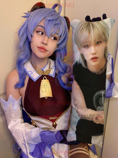 Мини дакимакура Феликс из Стрей Кидс | Stray Kids арт. M1021, 60х20 см